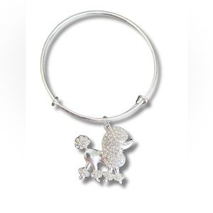 Custom “Poodle 🐩” Charm Bangle Bracelet